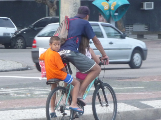Radfahrer in Rio